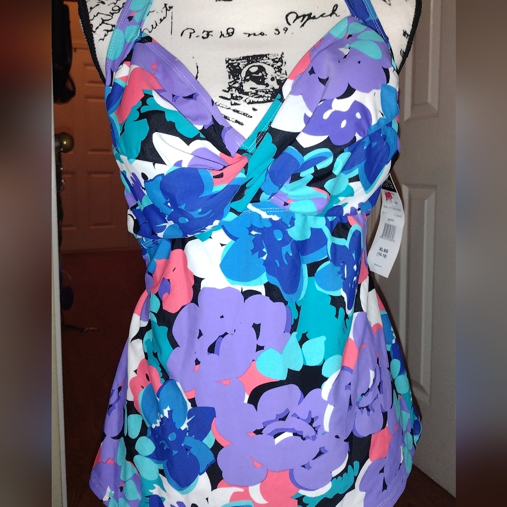 Catalina Floral Halter Swimsuit Top